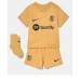 Barcelona Frenkie de Jong #21 kläder Barn 2022-23 Bortatröja Kortärmad (+ korta byxor)